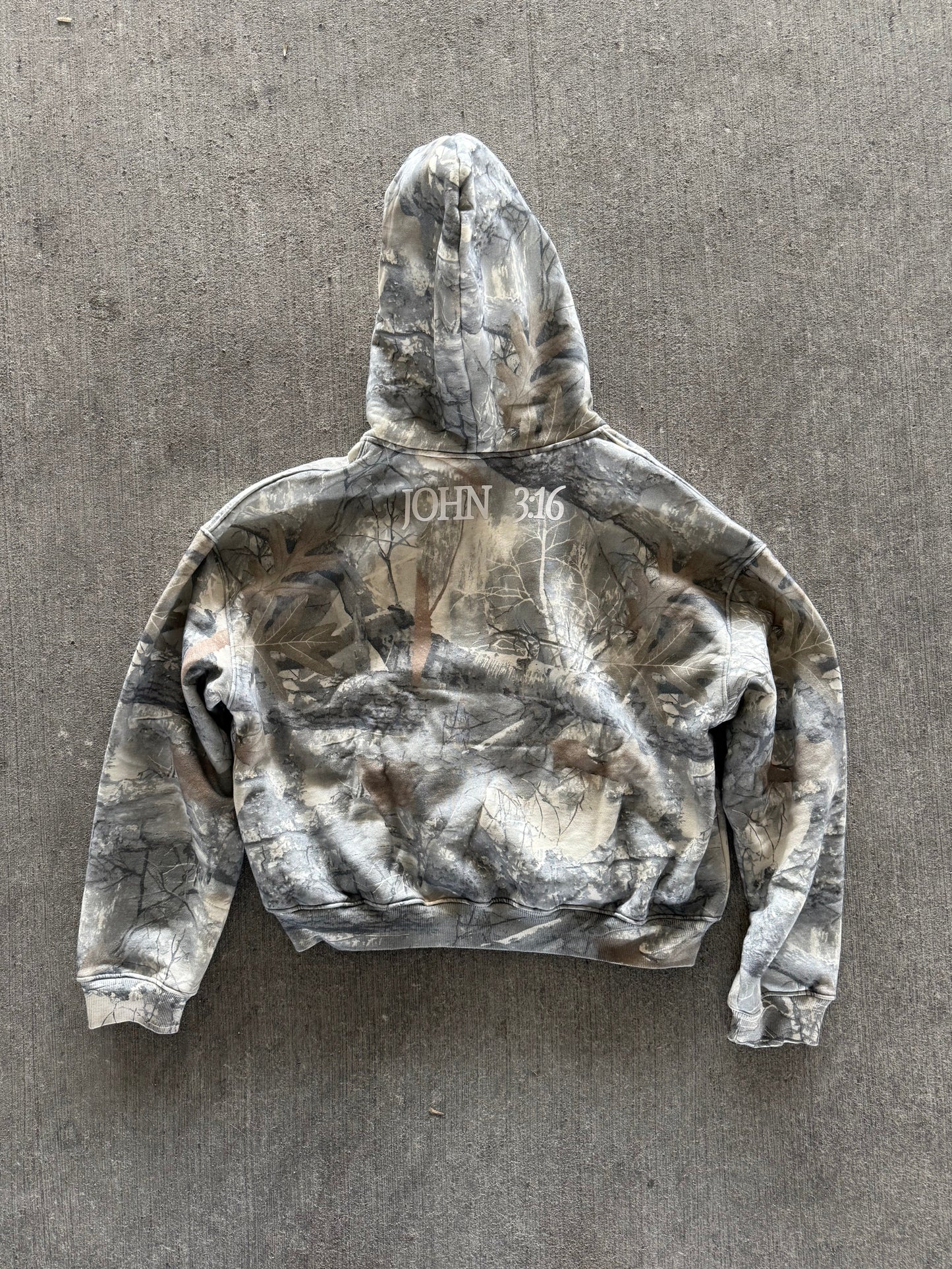 John 3:16 Camoflauge Hoodie