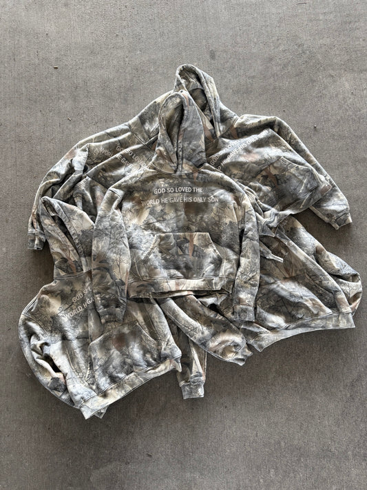 John 3:16 Camoflauge Hoodie